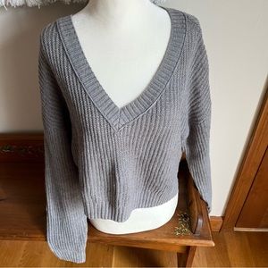 Target basic gray sweater nwot